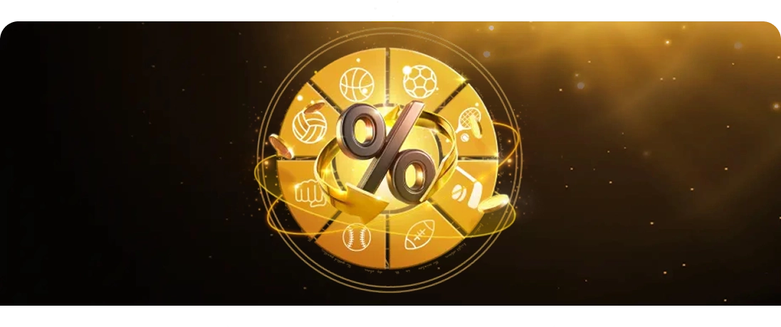 Sol Casino percentage discount bonus icon with golden coins